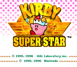 Kirby Super Star Title Screen